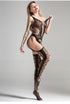 Cindylove Midnight Web Lace Crotchless Bodystocking - One Size
